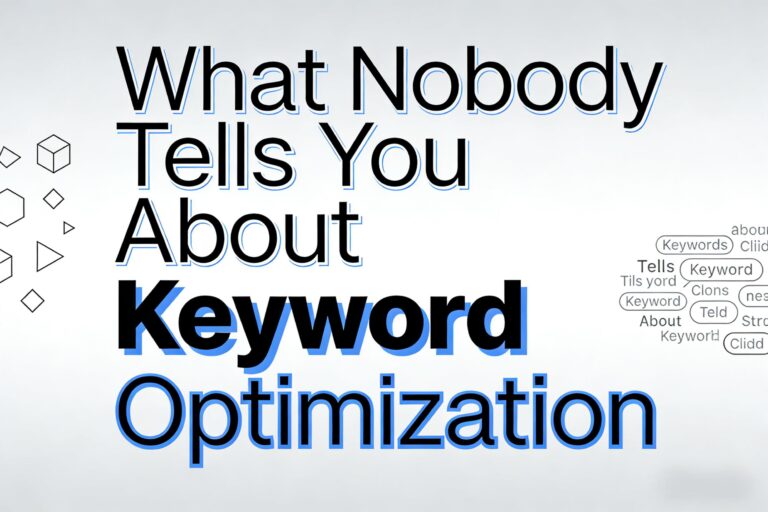 What Nobody Tells You About Keyword Optimization (But Should)