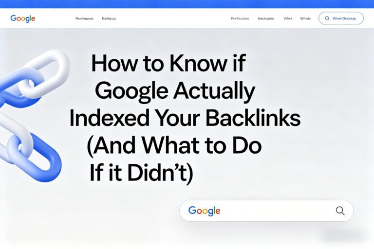 How to Know If Google Actually Indexed Your Backlinks (And What to Do If It Didn’t)