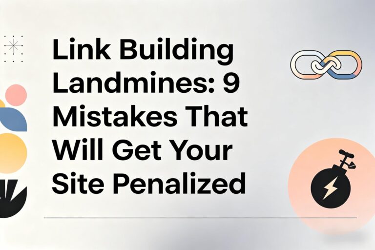 Link Building Landmines: 9 Mistakes That Will Get Your Site Penalized