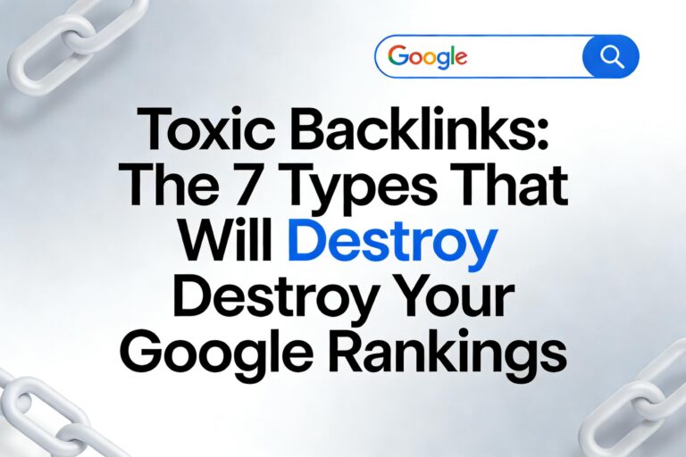Toxic Backlinks: The 7 Types That Will Destroy Your Google Rankings (And How to Spot Them)
