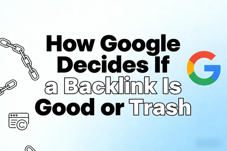 How Google Decides If a Backlink Is Good or Trash (And Why It Matters)