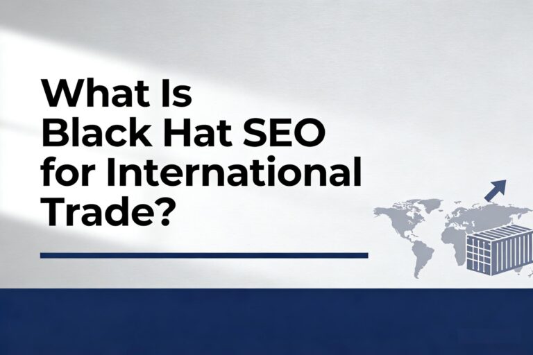 What Is Black Hat SEO for International Trade? (And Why It Will Burn Your Business)
