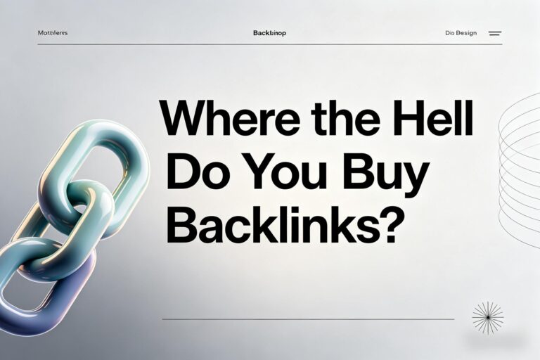 Where the Hell Do You Buy Backlinks? (And Which Platforms Won’t Get You Slapped by Google)