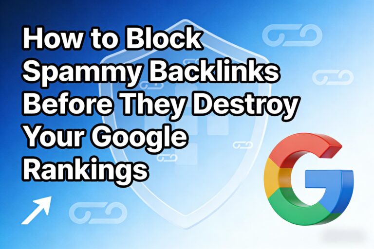 How to Block Spammy Backlinks Before They Destroy Your Google Rankings
