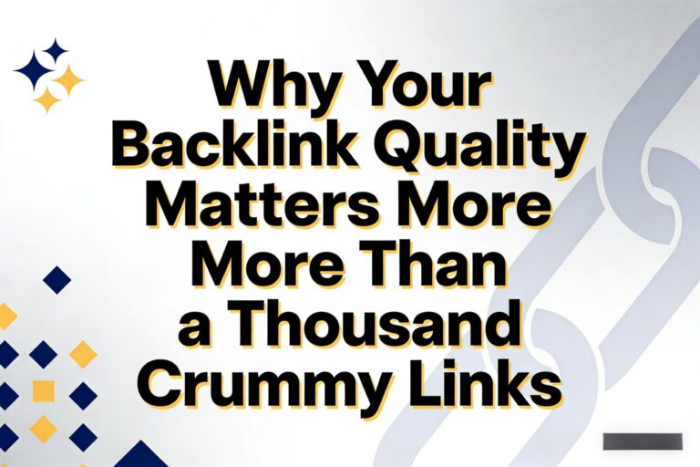 Why Your Backlink Quality Matters More Than a Thousand Crummy Links (And How to Fix It)