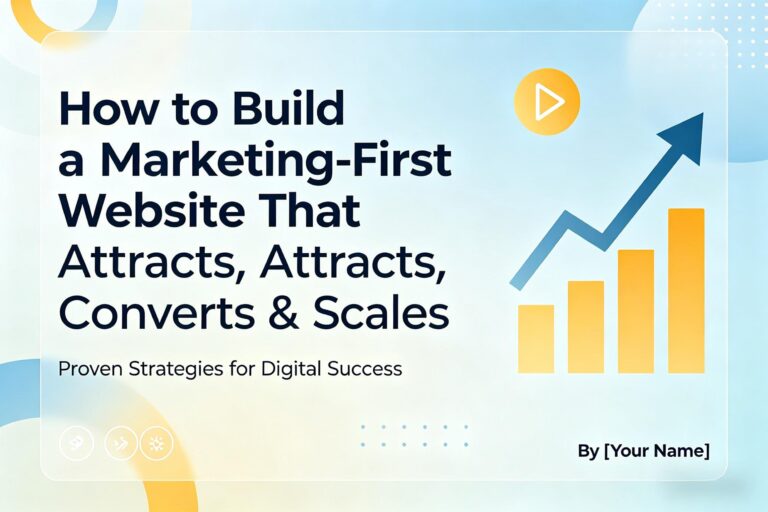 How to Build a Marketing-First Website That Attracts, Converts & Scales (Without Wasting Your Ad Spend)